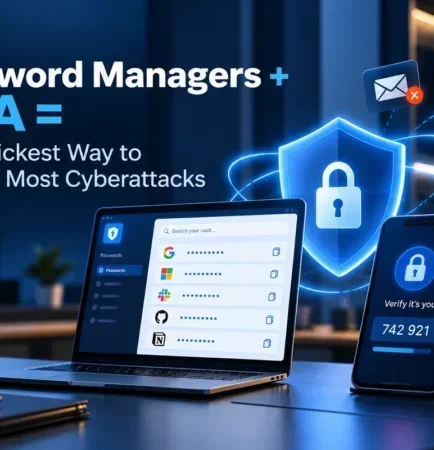 Password manager and MFA security for small business